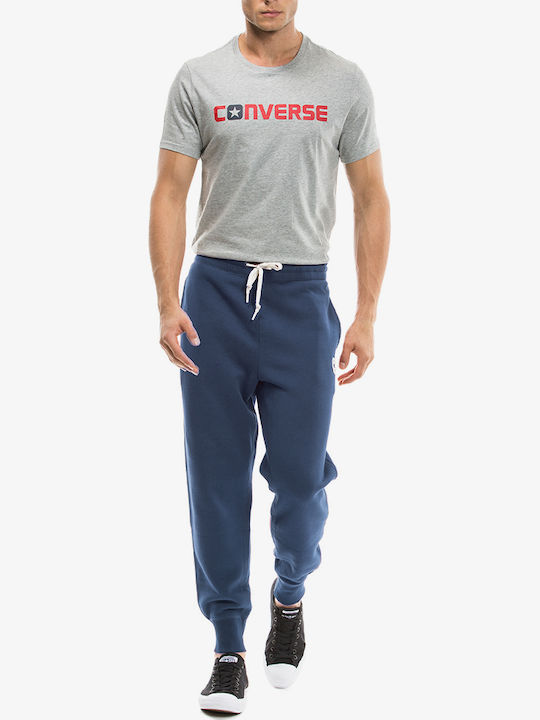 Core Rib Cuff Jogger Παντελόνι Φόρμας με Λάστιχο Μπλε