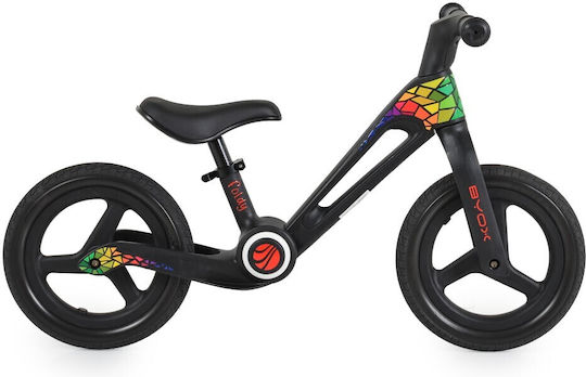 Byox Bicicletă de Echilibru pentru Copii Foldy Negru