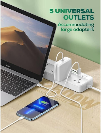 Ldnio Πολύπριζο 5 Θέσεων με 6 USB-A και Διακόπτη