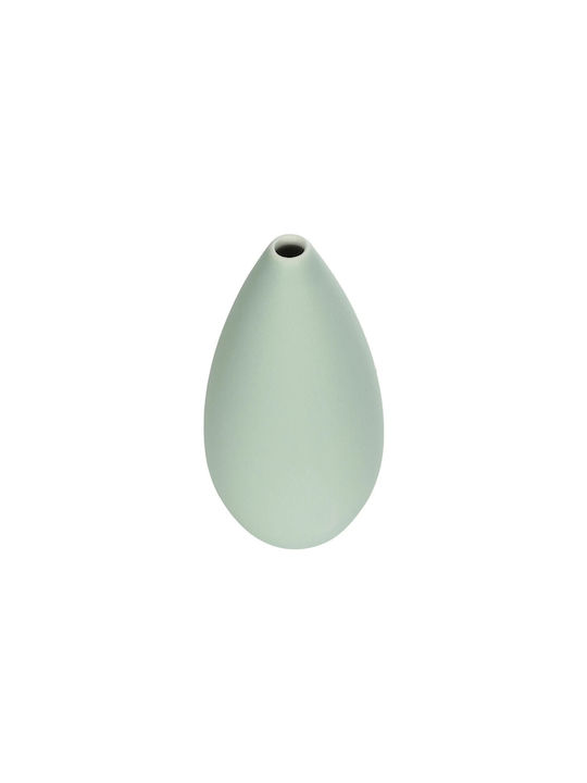 GloboStar Διακοσμητικό Βάζο Keramik Artificial Garden Seyhelles Türkis 8x8x16cm 1Stück