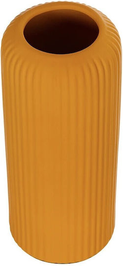 GloboStar Decorative Vase Orange 11x11x26cm
