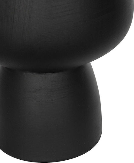 GloboStar Decorative Vase Cameron Black 16x16x20cm