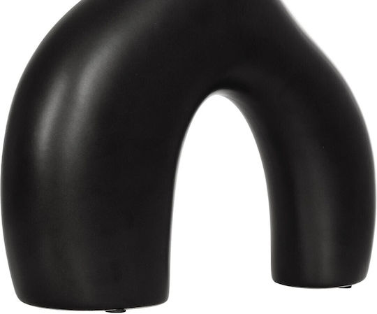 GloboStar Decorative Vase Toledo Black 6x27x24cm