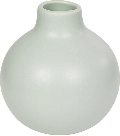GloboStar Βάζο Κεραμικό Τιρκουάζ Φ12xΥ14cm