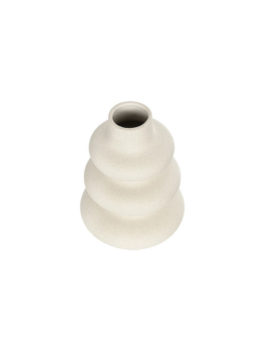 GloboStar Decorative Vase Artificial Garden Thailand Beige 14x14x21cm