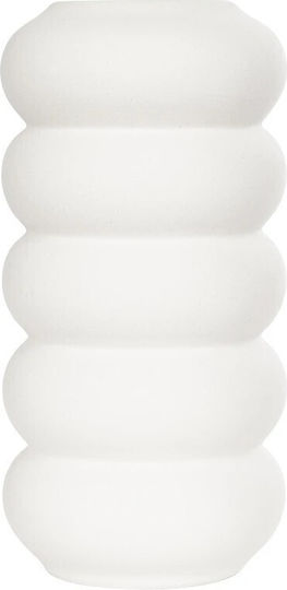 GloboStar Decorative Vase Artificial Garden Nouveau White 8x8x16cm