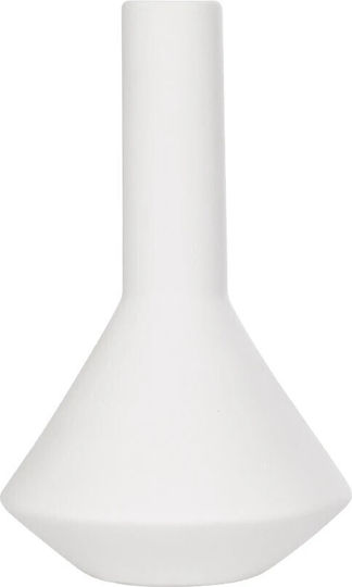 GloboStar Decorative Vase Artificial Garden Armeninville White 16x16x25cm