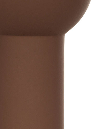 GloboStar Διακοσμητικό Βάζο Κεραμικό Artificial Garden Costa Rica Καφέ Φ10xΥ21cm