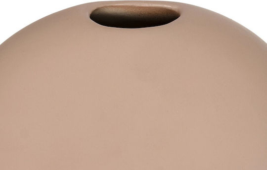GloboStar Decorative Vase Lanzarote Brown 15x15x14cm
