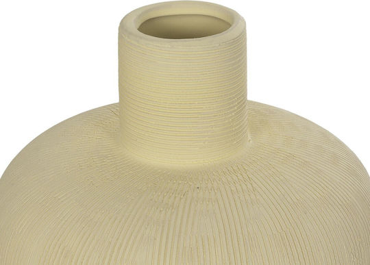 GloboStar Decorative Vase Artificial Garden Iceberg Beige 17x17x20cm