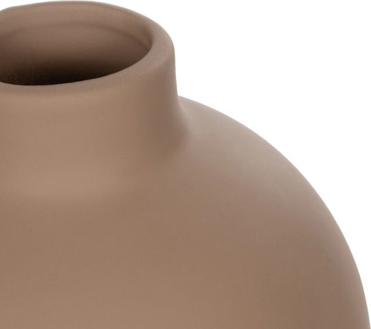 GloboStar Decorative Vase Artificial Garden Mauritius Brown 12x12x14cm