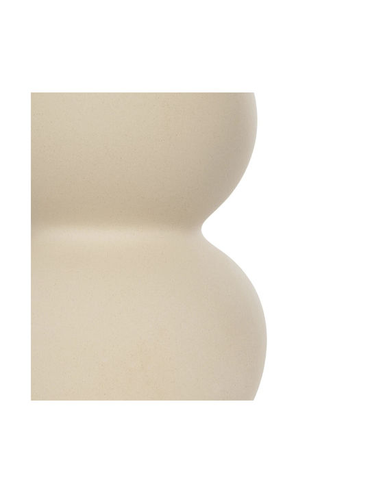 GloboStar Decorative Vase Artificial Garden Pearl Beige 13x13x21cm