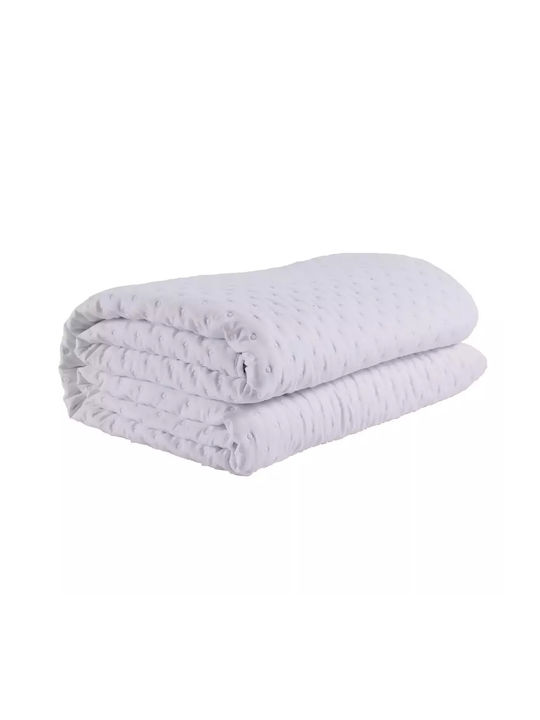 Das Home 9658 Κουβερλί Μονό Microfiber White 160x240cm