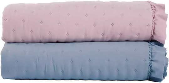 Das Home 9657 Cuvertură Extra-dublu Microfibra Albastru 220x240cm