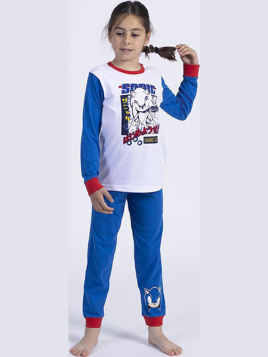 Arnetta Kinder Schlafanzug Winterlich White/blue