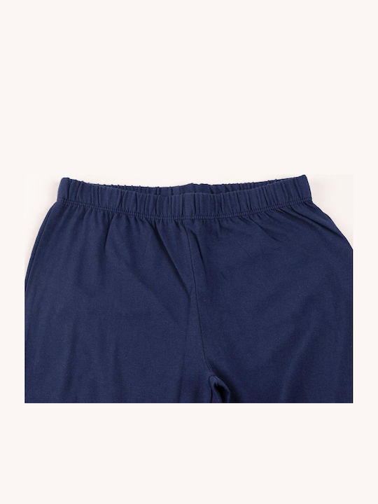 Arnetta Kinder Schlafanzug Winterlich Ecru/Blue