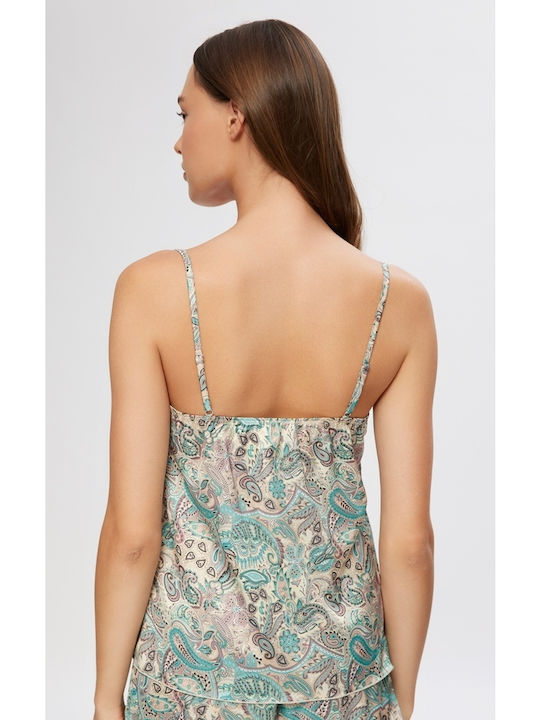 Minerva Summer Women's Pyjama Top Turquoise