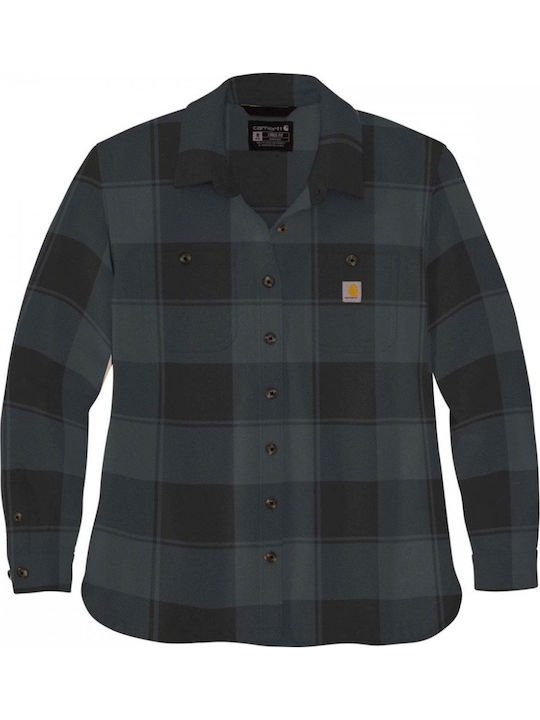 Damen Schwarz Overshirt