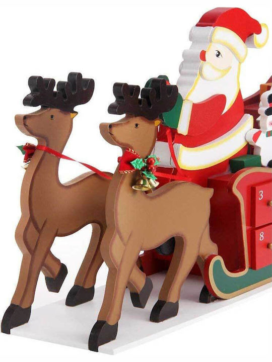 Bakaji Advent Calendar Έλκηθρο Άγιου Βασίλη DIY Ξύλινο