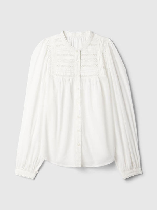 Μακρυμάνικο Γυναικείο Πουκάμισο Off White