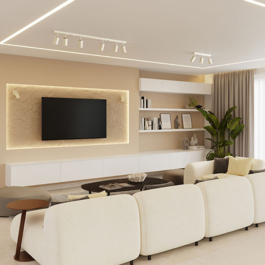 Sollux Doppel Spot mit Fassung GU10 in Beige Farbe
