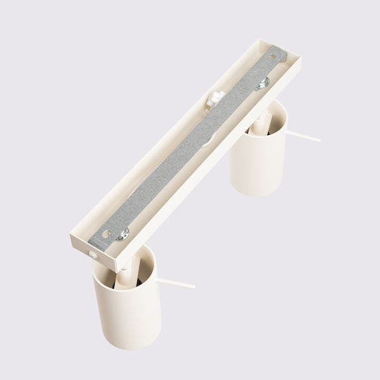 Sollux Doppel Spot mit Fassung GU10 in Beige Farbe
