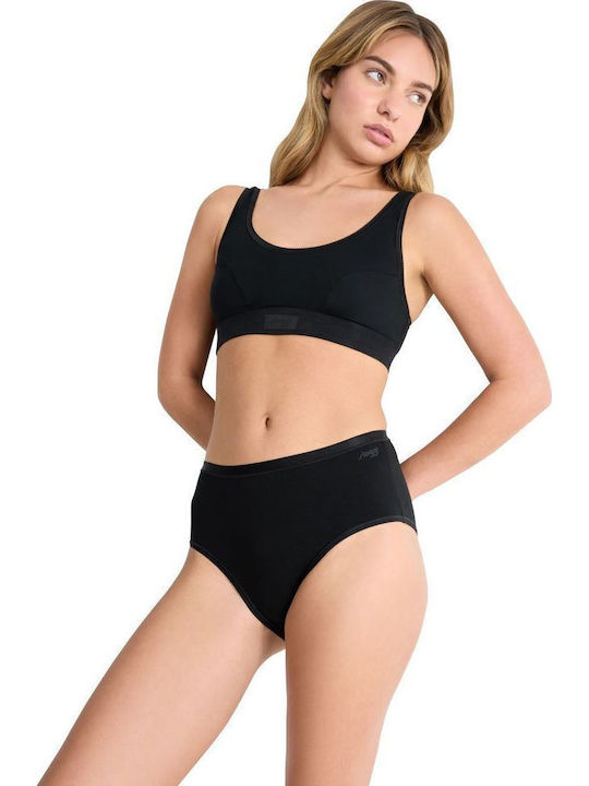 Βαμβακερά Γυναικεία Slip 3Pack Μαύρο