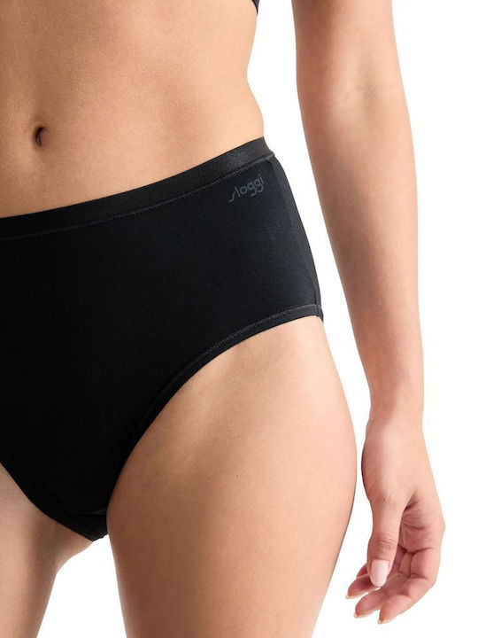 Βαμβακερά Γυναικεία Slip 3Pack Μαύρο