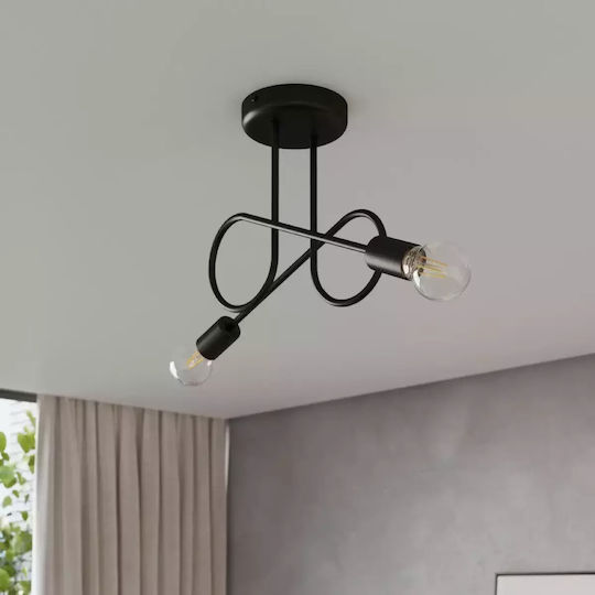 Sollux Deckenleuchte 57cm Schwarz