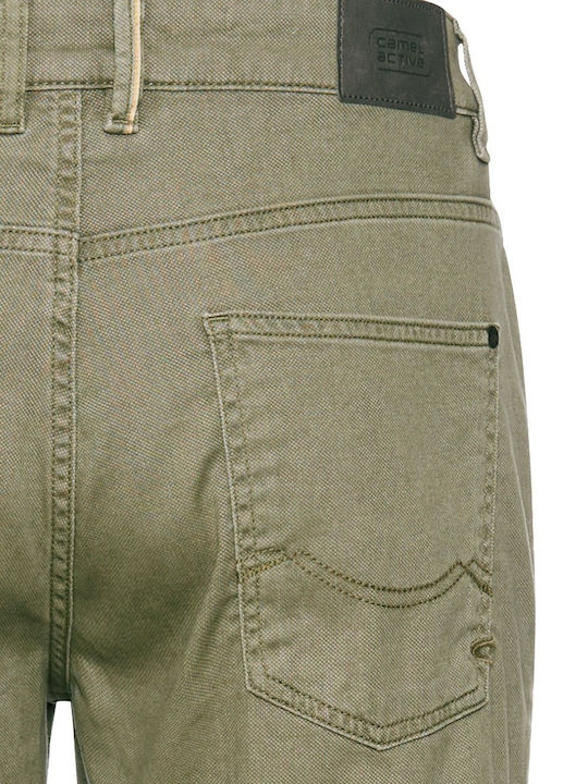 Men's Trousers Elastic Regular Fit Khaki