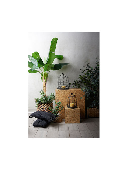 InTheBox Mirtile Deco Metallic Lantern Black 29.9x29.9x40.7cm