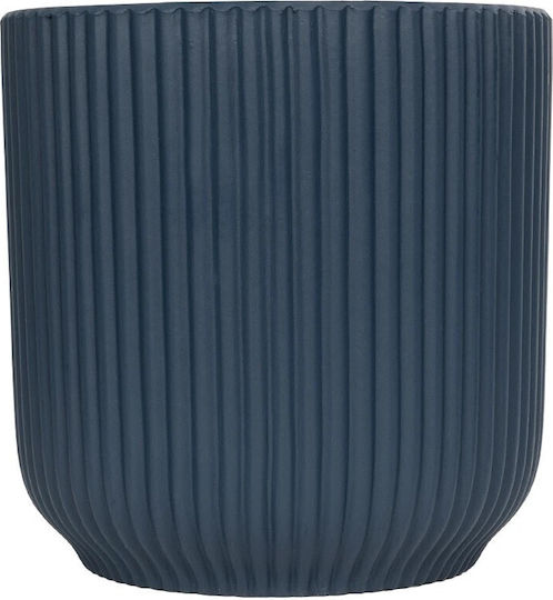 GloboStar Pot Ceramic Blue 17x17x17cm.