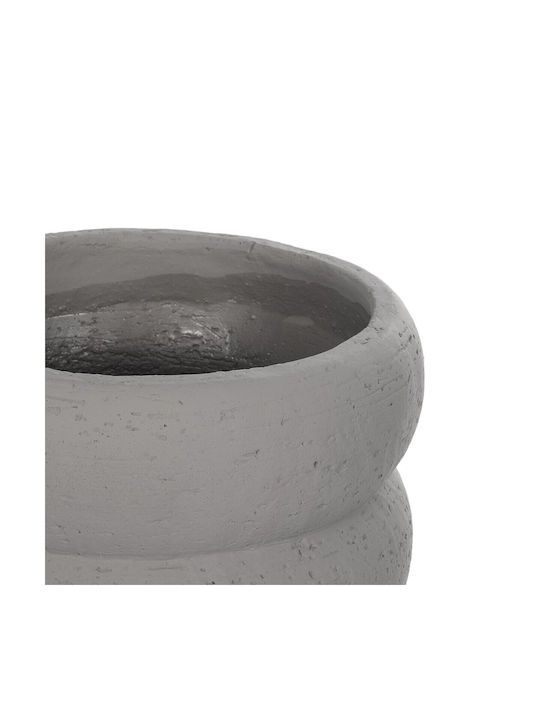 GloboStar Ceramic Gray Flower Pot 18x18x16cm