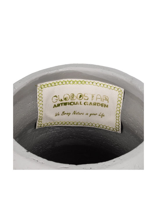GloboStar Ceramic Gray Flower Pot 18x18x16cm