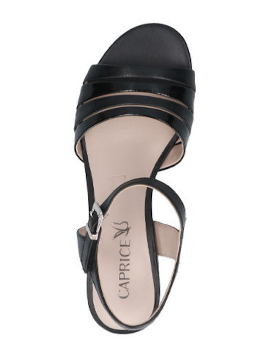 Din piele Sandale Negre