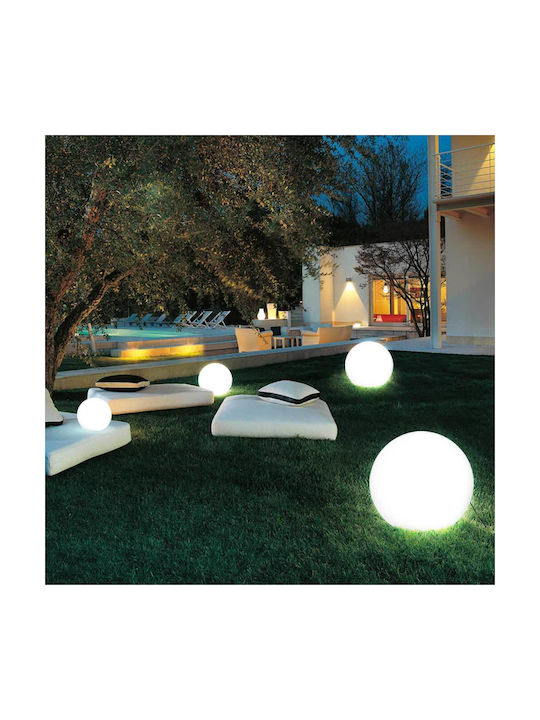 Bakaji Outdoor Floor Lamp for Exterior Space 25W for E27 Light Bulb Base White