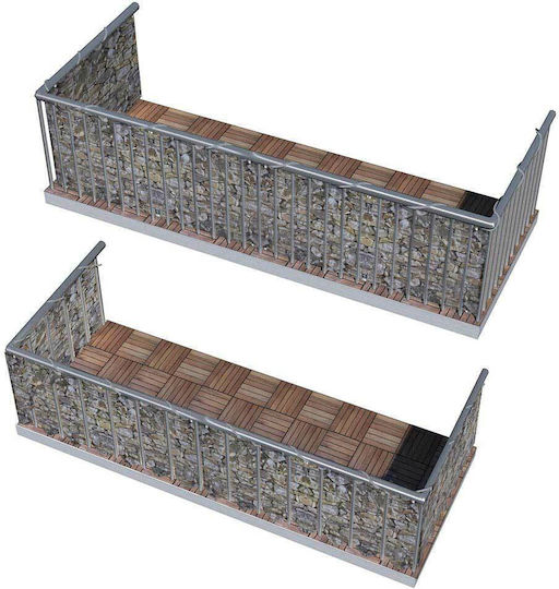 Bakaji Сенчеста преграда с PVC покритие 0.9x6m 450гр/кв.м