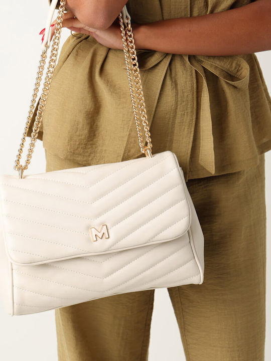 Damentasche Schultertasche Beige
