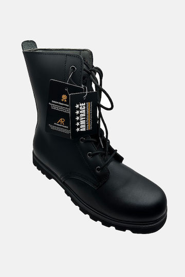 Army Race Military Boots Leather Black AR410