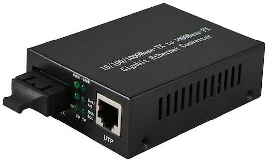 Медиен конвертор Allnet 10 100 1000base-t към 1000base-lx Sc 10km All-mc105g-sc-sm