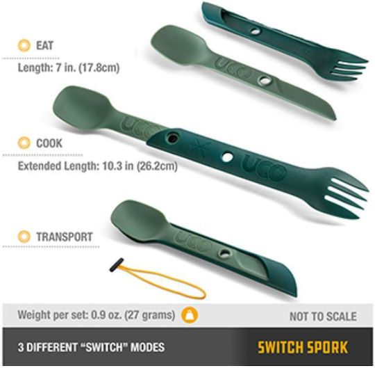 Uco Switch Spork Camp Green