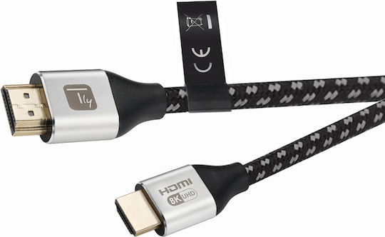 Techly Cable HDMI male - HDMI male 2m Μαύρο