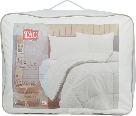 Tac Πάπλωμα Διπλό με Γέμιση Microfiber 215x235εκ. White