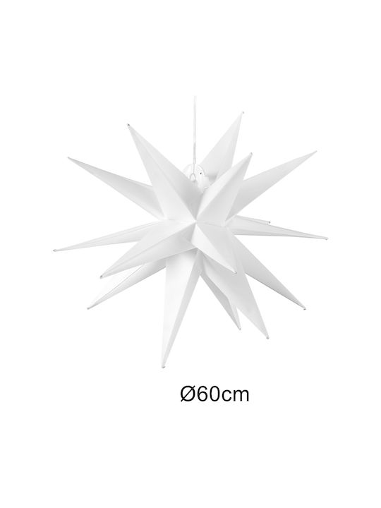 Bakaji Plastic Illuminated Christmas Decorative Pendant Star