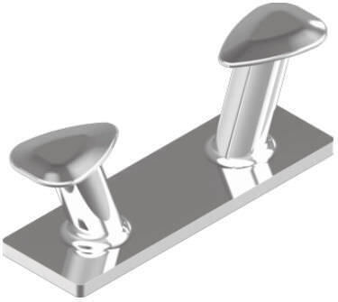 Ανοξείδωτο Κοτσανέλο Χυτό Χωρίς Τρύπες M8100 Inox A4