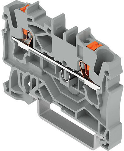 Terminal feroviar Wago Gri 2.5mm Conectare Rapidă 2202-1201