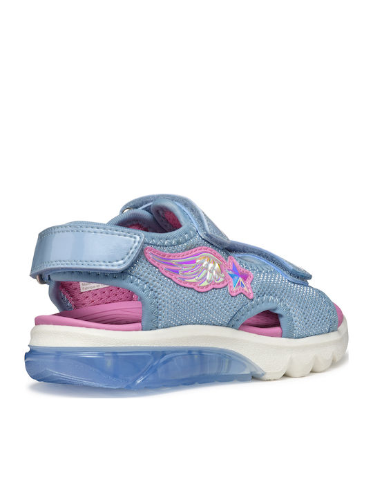 Kids' Sandals Ciberdron Anatomic with Velcro & Lights Light Blue