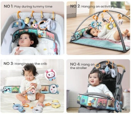 Lazarid Activity Book made of Fabric for 0++ Months