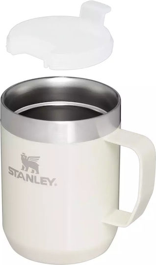 Stanley Classic Legendary Camp Pahar Termos Din Oțel Inoxidabil Fără BPA 230ml Crem Lucios