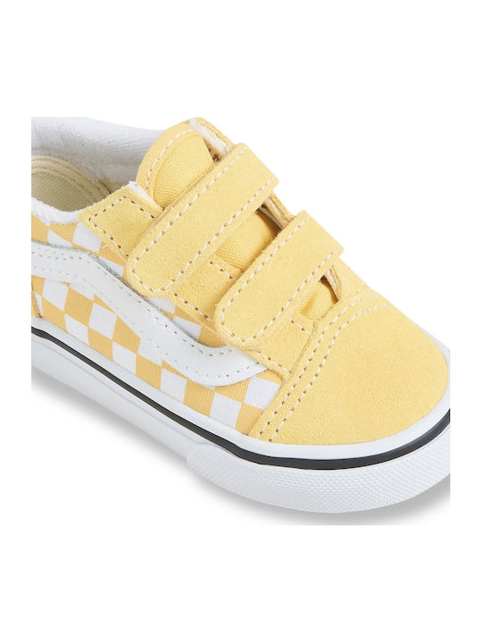 OLD SKOOL Kids Sneakers with Scratch Yellow